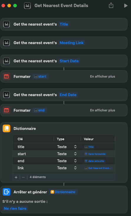 The meeting shortcut